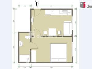 Pronájem bytu 2+kk, Luhačovice, Zatloukalova, 29 m2