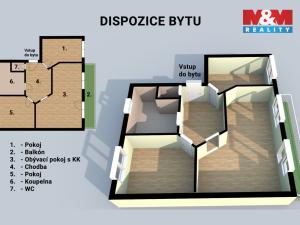 Prodej bytu 3+kk, Otrokovice - Kvítkovice, Bří Mrštíků, 77 m2