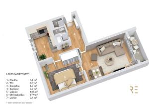 Prodej bytu 2+1, Praha - Libeň, náměstí Na Balabence, 52 m2