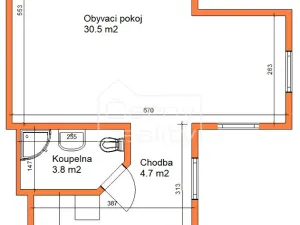 Pronájem bytu 1+1, Chrudim, Soukenická, 47 m2