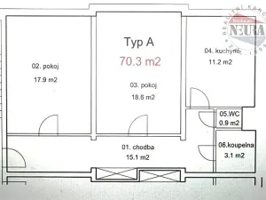 Prodej bytu 2+1, Praha - Strašnice, Nučická, 70 m2
