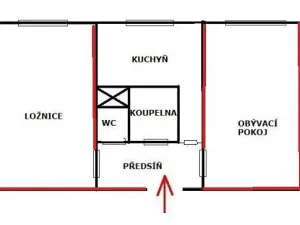 Pronájem bytu 2+1, Praha - Strašnice, Mukařovská, 52 m2
