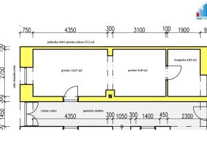 Pronájem kanceláře, Plzeň - Jižní Předměstí, Doudlevecká, 53 m2