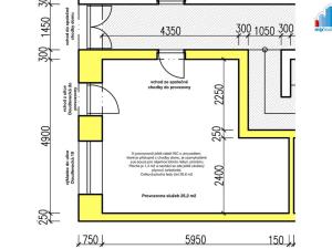 Pronájem kanceláře, Plzeň - Jižní Předměstí, Doudlevecká, 53 m2