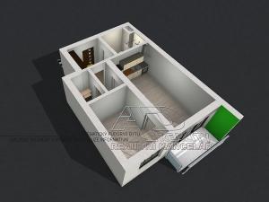 Pronájem bytu 2+kk, České Budějovice, Nová, 47 m2