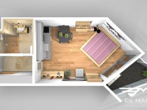 Pronájem bytu 1+kk, Praha - Strašnice, Ramonova, 31 m2