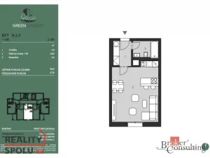 Prodej bytu 1+kk, Praha - Chodov, Klapálkova, 36 m2