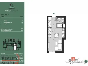 Prodej bytu 1+kk, Praha - Chodov, Klapálkova, 28 m2