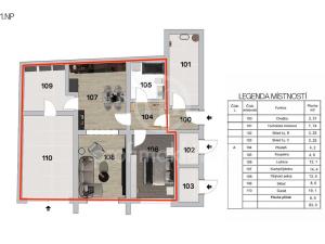 Prodej bytu 2+kk, Oslavany, Široká, 83 m2