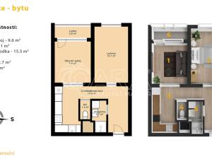 Prodej bytu 2+kk, Praha - Chodov, Brandlova, 44 m2