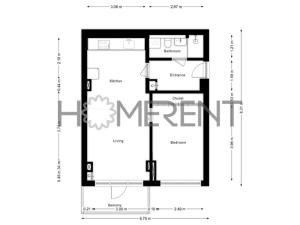Pronájem bytu 2+kk, Praha - Vršovice, Ruská, 54 m2
