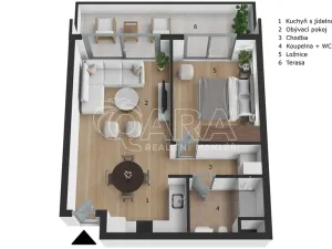 Prodej bytu 2+kk, Larnaka,Kypr, 73 m2