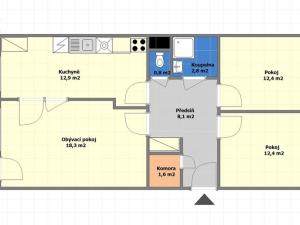 Prodej bytu 3+1, Praha - Háje, Plickova, 78 m2