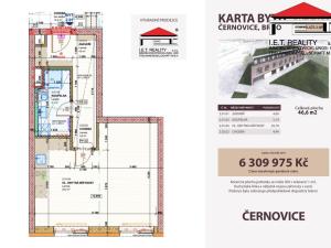 Prodej bytu 2+kk, Brno, Charbulova, 47 m2