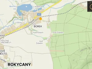 Prodej pozemku pro bydlení, Rokycany - Borek, 1294 m2