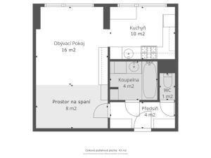Prodej bytu 1+1, Mladá Boleslav, Jana Palacha, 43 m2