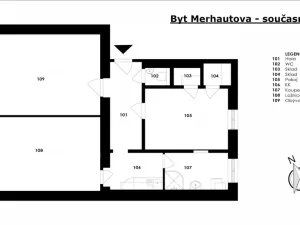 Prodej bytu 3+kk, Brno - Zábrdovice, Merhautova, 89 m2