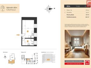 Prodej bytu 1+kk, Olomouc, 8. května, 25 m2