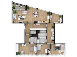 Pronájem bytu 5+kk, Praha - Karlín, Breitfeldova, 155 m2