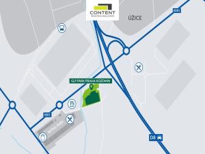 Pronájem skladu, Kozomín, 1200 m2