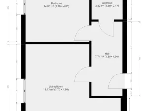 Pronájem bytu 2+kk, Praha - Nové Město, Sokolská, 49 m2