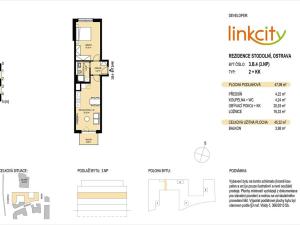 Prodej bytu 2+kk, Ostrava, Stodolní, 49 m2