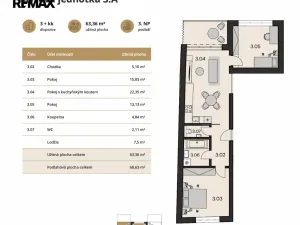 Prodej bytu 3+kk, Brno, Obřanská, 63 m2