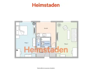 Pronájem bytu 2+1, Karviná - Nové Město, Janského, 50 m2