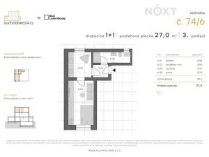 Prodej bytu 1+1, Praha - Sedlec, Suchdolská, 27 m2