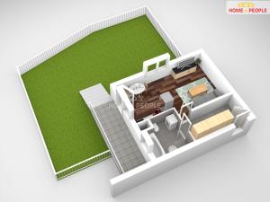Pronájem bytu 1+kk, Milovice - Mladá, Armádní, 33 m2