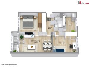 Prodej bytu 3+1, Ostrov, Kollárova, 70 m2