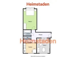 Pronájem bytu 2+1, Havířov - Město, Národní třída, 55 m2