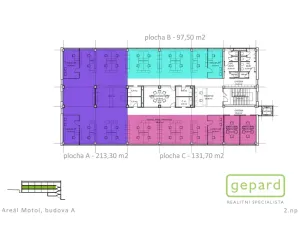 Pronájem kanceláře, Praha - Motol, Plzeňská, 213 m2