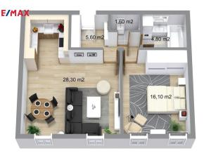 Prodej bytu 2+kk, Prostějov, Mlýnská, 61 m2
