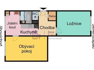 Pronájem bytu 2+1, Jindřichův Hradec, sídliště Vajgar, 62 m2