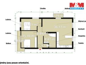 Prodej bytu 3+kk, Vochov, 70 m2
