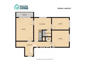 Pronájem bytu 3+1, Olomouc, Kmochova, 61 m2