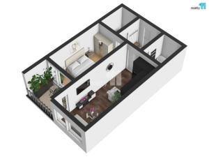 Pronájem bytu 2+kk, Praha - Střížkov, Zakšínská, 51 m2