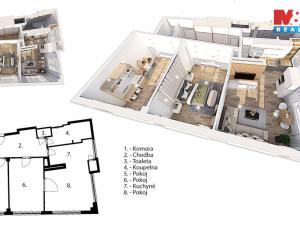 Prodej bytu 3+1, Praha - Holešovice, Veletržní, 105 m2