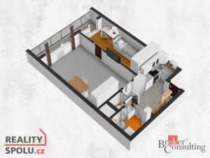 Prodej bytu 2+1, Praha - Modřany, K otočce, 53 m2