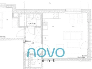Pronájem bytu 2+kk, Praha - Modřany, Kolmanova, 49 m2