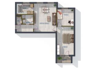 Prodej bytu 4+1, Lišov, Čechova, 78 m2