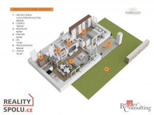 Pronájem bytu 2+kk, Praha - Hloubětín, Saarinenova, 50 m2
