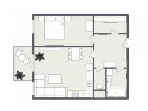 Pronájem bytu 2+kk, Ostrava - Moravská Ostrava, Na Prádle, 61 m2