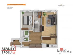 Prodej bytu 3+kk, Praha - Troja, Pomořanská, 69 m2