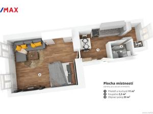 Pronájem bytu 1+1, Praha - Holešovice, Letohradská, 40 m2