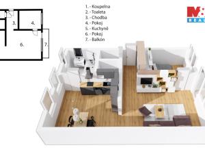 Prodej bytu 2+1, Hradec Králové - Slezské Předměstí, Markovická, 59 m2