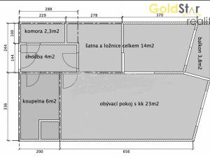Prodej bytu 2+kk, Praha - Střížkov, Makedonská, 53 m2