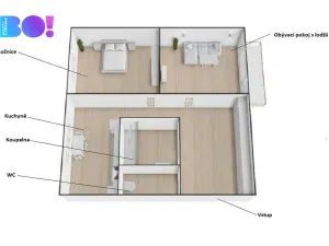Pronájem bytu 2+1, Karviná, tř. Těreškovové, 54 m2