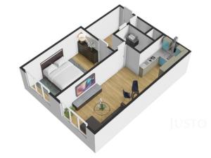 Prodej bytu 2+kk, Praha - Chodov, Hněvkovského, 42 m2